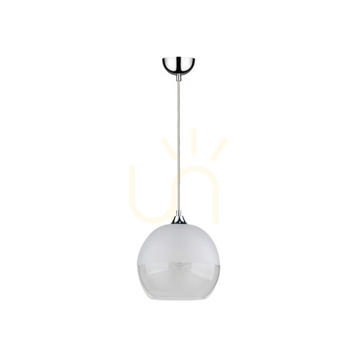 Skontrolujte Závesné svietidlo Globe 1xE27 60 W, chróm/číre/číre, Ø 25 cm