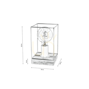 Stolná lampa Gretter, 1xE27, Max. 25 W, olejovaný dub/čierna, 13,5 cm small 1