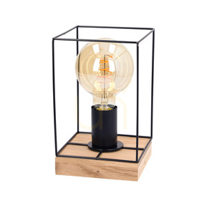 Stolná lampa Gretter, 1xE27, Max. 25 W, olejovaný dub/čierna, 13,5 cm small 0