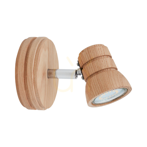 Skontrolujte Nástenná svietidlo Tessa, 1xGU10 LED, 4,5 W, olejovaný dub