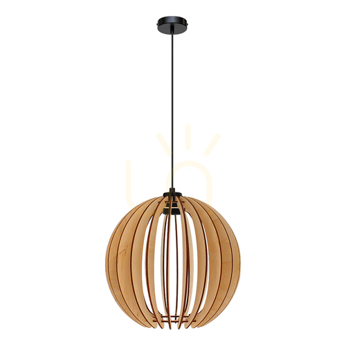 Skontrolujte Závesné svietidlo Shiro 1xE27 Max. 15 W čierna/čierna/breza, Ø 50 cm