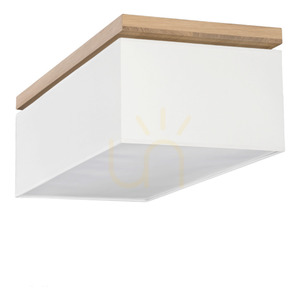 Stropné svietidlo Sedos, 4xE27, Max. 25 W, olejovaný dub/biela, 70 cm small 4