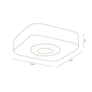 Stropné svietidlo Sunniva Incl. 1x 5 W LED, olejovaný dub/satén, 14 cm small 2