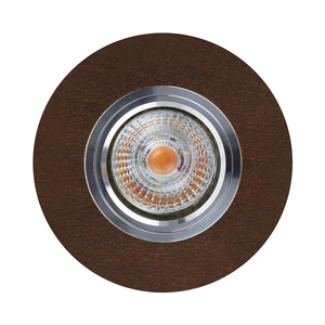 Kruhové stropné svietidlo Vitar Wood, vrátane 1 ks LED žiarovky GU10 6 W, orech, Ø 10 cm small 0