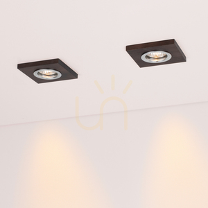 Stropné svietidlo Vitar Wood Square, vrátane 1 ks LED žiarovky GU10 s výkonom 6 W, orech, 9,5 cm small 2