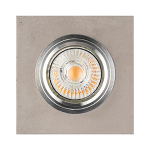 Stropné svietidlo Vitar Square, vrátane 1 ks 6 W LED žiarovky GU10, šedá/chróm, 9,5 cm small 0