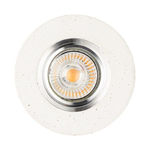 Skontrolujte Kruhové stropné svietidlo Vitar, vrátane 1 ks 6 W LED žiarovky GU10, biela/chróm, Ø 10 cm