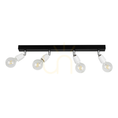 Skontrolujte Stropné svietidlo Corfu, 4xE27, Max. 25 W, čierna/biela, 68 cm