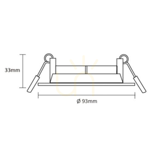Základná sada stropných bodových svietidiel, vrátane. 3x GU10 5 W 2700 K biela Ø 8 cm small 1