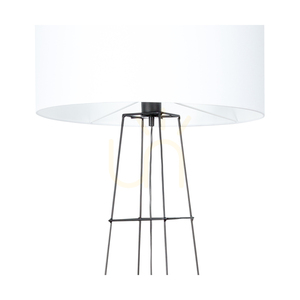 Stojaca lampa Tiphany 1xE27 60 W čierna/čierna/biela Ø 50 cm small 2