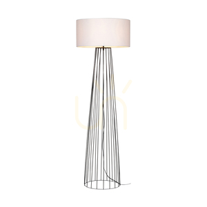 Stojaca lampa Swan 1xE27 Max. 60 W, čierna/čierna, PVC/biela, Ø 50 cm small 1