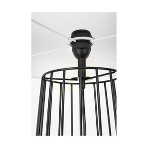 Stojaca lampa Swan 1xE27 Max. 60 W, čierna/čierna, PVC/biela, Ø 50 cm small 2