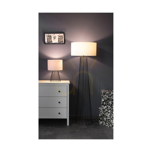 Stojaca lampa Swan 1xE27 Max. 60 W, čierna/čierna, PVC/biela, Ø 50 cm small 4