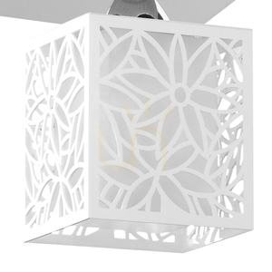 Stropné svietidlo Anika, 4xE27, 60 W, chrómový kov/biely plastový tienidlo, 33 cm small 1