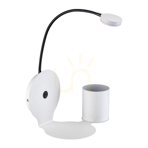 Nástenná svietidlo Arles, vrátane 1x LED 3000 K 3 W, biely/čierny kov, Ø 24 cm small 0