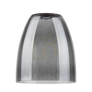 Závesné svietidlo Asmara, 3xE27, Max. 60 W, olejovaný dub / čierny kov / čierny PVC kábel / tienidlo z dymového skla, 125 cm small 1