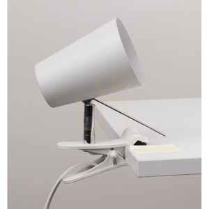 Stolná lampa Astrid s klipom, 1xE14, Max. 40 W, biely kov, 18 cm small 1