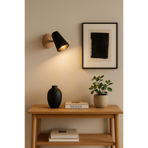 Nástenná svietidlo Astrid 1xE14 Max. 40 W, breza/chróm, kovový tienidlo, čierne, 17 cm small 2