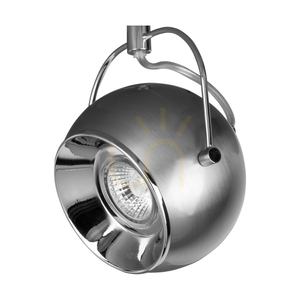Betónové stropné svietidlo v tvare gule, vrátane 2 LED žiaroviek GU10 (max.. 5 W), sivý betón/saténový kov, 29 cm small 1