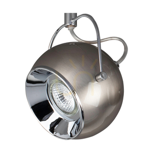 Betónové stropné svietidlo Ball (súčasťou balenia). 3x GU10 LED, max.. 5 W, betónovo šedá/saténový kov, 41 cm small 1