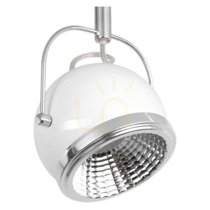 Stropné svietidlo v tvare gule, vrátane 3 LED žiaroviek GU10, Max. 6 W, biely kov, 42 cm small 2