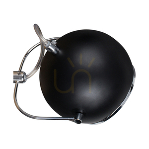 Nástenná svietidlo Ball Wood, obsahuje 1x LED žiarovku GU10 (max.. 5 W), bukové a orechové drevo / čierny kov, 21 cm small 1