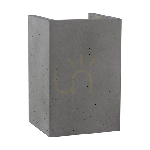 Skontrolujte Nástenná svietidlo typu „Block Wall“, 2xGU10, Max. 6 W, betónovo šedá, 10 cm