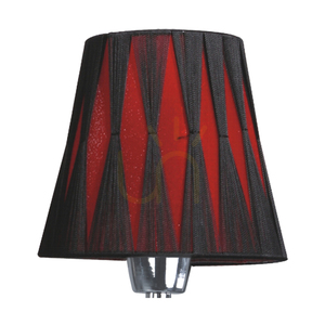 Luster Borgia, 9xE14, Max. 40 W, chrómový kov / červený a čierny tienidlo, Ø 74 cm small 1