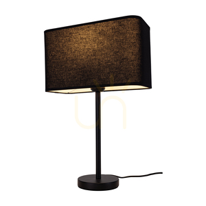 Stolná lampa Cadre, 1xE27, Max. 25 W, čierny kov / čierny PVC kábel / čierny tienidlo, 30 cm small 1