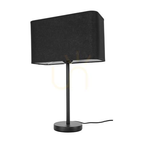 Skontrolujte Stolná lampa Cadre, 1xE27, Max. 25 W, čierny kov / čierny PVC kábel / čierny tienidlo, 30 cm