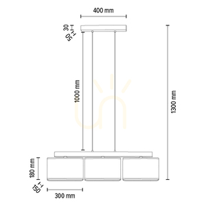 Závesné svietidlo Cadre, 3xE27, Max. 25 W, olejovaný dub / priehľadný PVC kábel / sivý tienidlo, 95 cm small 2