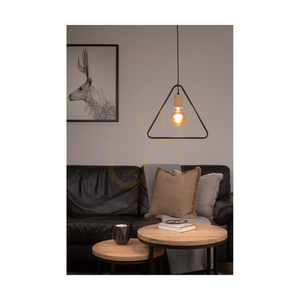 Závesné svietidlo Carsten Wood, 1xE27, Max. 60 W, olejovaný dub / čierny kov / čierny PVC kábel, Ø 37 cm small 3