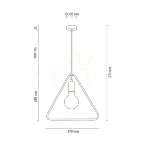 Závesné svietidlo Carsten Wood, 1xE27, Max. 60 W, olejovaný dub / čierny kov / čierny PVC kábel, Ø 37 cm small 4
