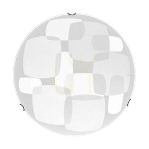 Stropné svietidlo Chicago, obsahuje 1x LED 2700 K 18 W, chrómový kov/biely sklenený tienidlo, Ø 40 cm small 0