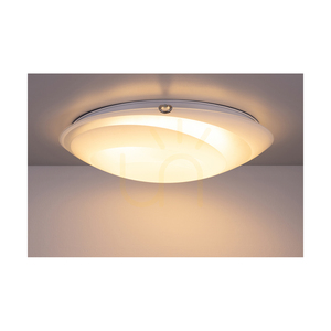 Kruhové stropné svietidlo, obsahuje 1x LED 2700 K 30 W, chrómový kov/biely sklenený tienidlo, Ø 50 cm small 3