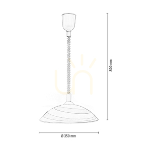 Kruhové závesné svietidlo, 1xE27, Max. 60 W, biely plast / biely sklenený tienidlo, Ø 35 cm small 3