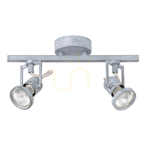 Stropné svietidlo Concreto, 2xGU10, Max. 50 W, betón a kov, 28,5 cm small 0