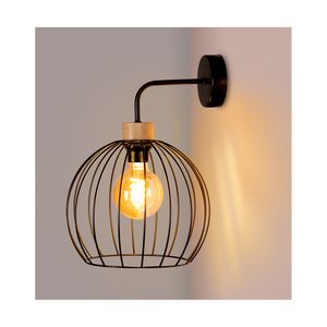 Nástenné svietidlo Coop 1xE27 Max. 60 W, olejovaný dub/čierny kov, 28 cm small 2