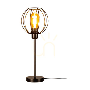Stolná lampa Coop, 1xE27, Max. 25 W, čierny kovový kábel s čiernym PVC plášťom, Ø 19 cm small 1