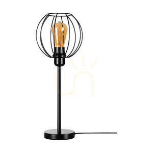 Stolná lampa Coop, 1xE27, Max. 25 W, čierny kovový kábel s čiernym PVC plášťom, Ø 19 cm small 0