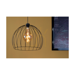 Závesné svietidlo Coop 1xE27 Max. 60 W, čierny kov/čierny PVC kábel, Ø 49 cm small 1
