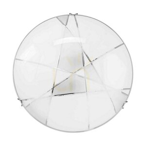 Stropné svietidlo Dakota, obsahuje 1x LED 2700 K 18 W, chrómový kov/biely sklenený tienidlo, Ø 40 cm small 3