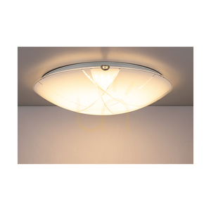 Stropné svietidlo Dakota, obsahuje 1x LED 2700 K 18 W, chrómový kov/biely sklenený tienidlo, Ø 40 cm small 4