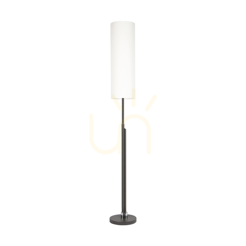 Skontrolujte Stojaca lampa Eleganta, vrátane LED + 500 lm, 3000 K, 22 W, antracitový kov / čierny PVC kábel / biele tienidlo, Ø 25 cm