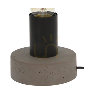 Stolná lampa Enar, 1xE27, Max. 25 W, sivý betón/čierny kov/čierny PVC kábel, Ø 10 cm small 1