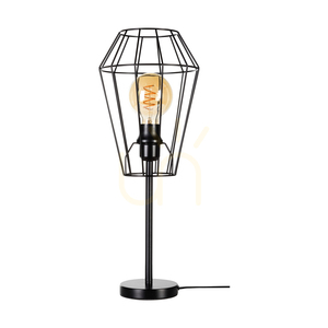Stolná lampa Endorfina, 1xE27, Max. 25 W, čierny kovový kábel s čiernym PVC plášťom, Ø 21 cm small 0