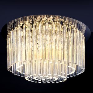 Stropné svietidlo Euphoria, obsahuje 6x LED 3000 K 18 W, chrómovaný kov/priehľadné kryštály, Ø 40 cm small 2