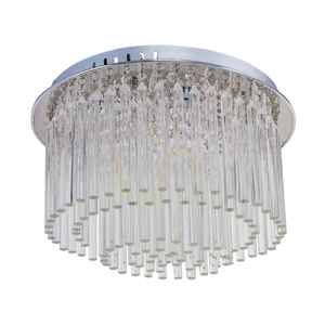 Stropné svietidlo Euphoria, obsahuje 6x LED 3000 K 18 W, chrómovaný kov/priehľadné kryštály, Ø 40 cm small 0
