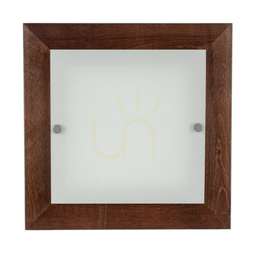 Skontrolujte Nástenná lampa Finn, 1xLED, 2700 K, 14 W, bukové a orechové drevo / biele priehľadné sklo, 29 cm