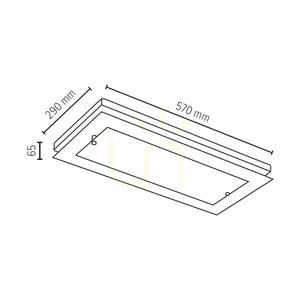Nástenná svietidlo Finn, 1xLED, 2700 K, 24 W, bukové a orechové drevo / biele priehľadné sklo, 57 cm small 2